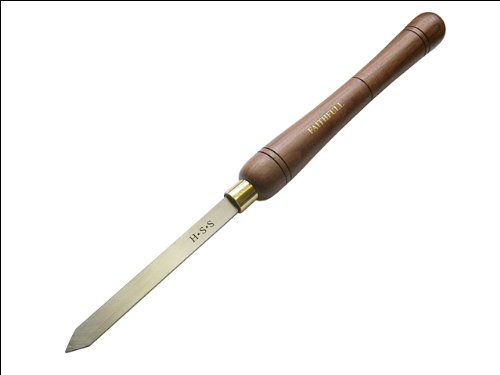 Faithfull HSS 15mm Parting Tool Full Length Woodturning Chisel, Brown, Blade Width 15mm, Total Length 410mm, Blade 160mm