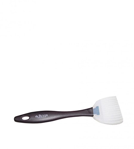 De Buyer 4807.50N Pastry Brush Silicone 6 x 3.5 cm, Black, 25 cm x 6 cm