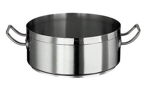Paderno Low Casserole Dish 2 Handles 24 cm, Stainlesssteel, Diametro 24 cm