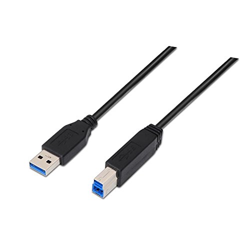 Nanocable Cavo USB 3.0 Tipo A/M - A/M 2 Metri - Nero, Alta Velocità 5 Gbps, Schermato, Connettori Maschio-Maschio