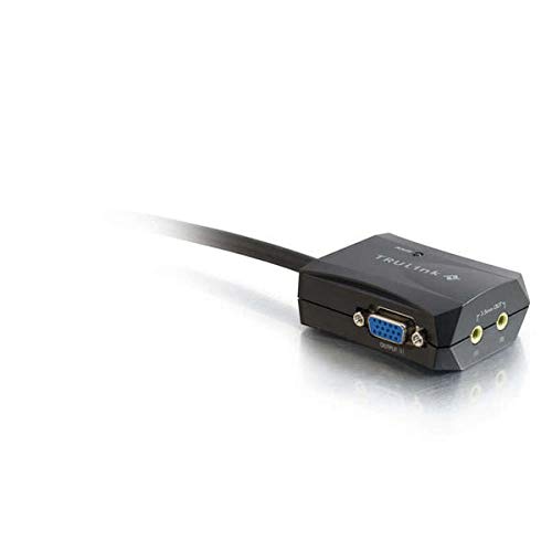 C2G Compact USB Powered VGA & 3.5mm AUX Audio Splitter Cable, Black - Image 4