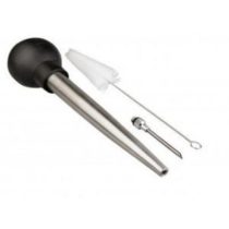 IBILI Sauce Baster Syringe Set, Stainless Steel, Black/White/Silver, 26 x 11 x 5 cm
