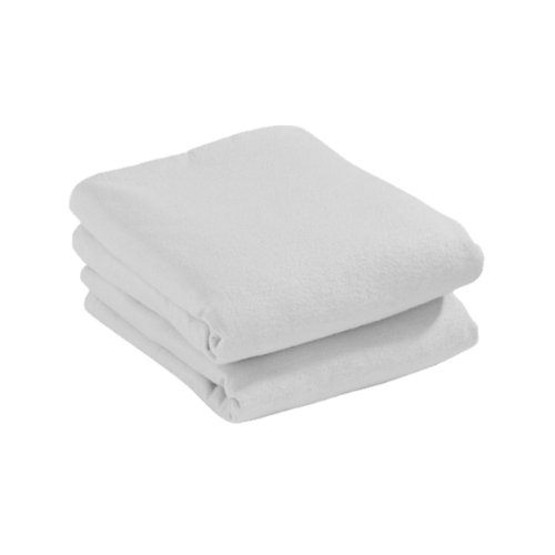 Cuddles Collection Pram Jersey Fitted Sheets (White, Pack of 2), CCU10444