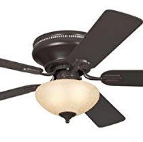 Westinghouse Lighting 72154 Everett One-Light 132 cm Five-Blade Ceiling Fan, Espresso Finish with Scavo Glass Bowl
