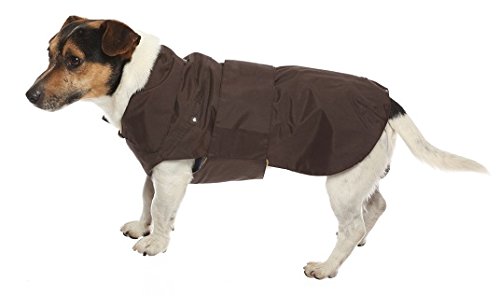 Croci Montreal - Dog Coat, Winter Coat, Waterproof Jacket, Size 40cm, Brown, 40 cm