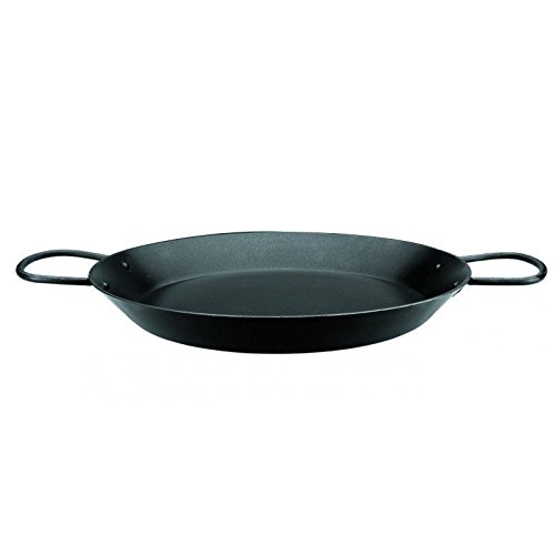 IBILI Inducta Paella Pan, 30 cm, Aluminium, Non-Stick, 4 Servings, Suitable for Induction Hobs, Black, 30 x 30 x 5 cm