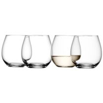 LSA WI01 Wine Ste mless White Wine Glass 370 ml Clear x 4