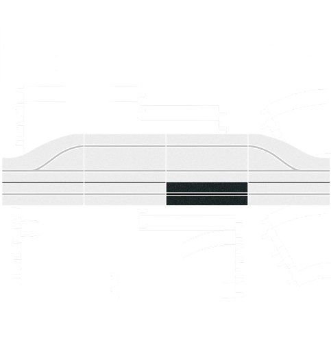 Carrera 20030341 single lane track section for pit stop extension Slot Car Racing Accessory, Multicolor