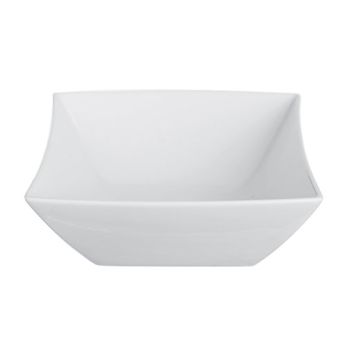 Excelsa Square Bowl, Ceramic, White, 16 x 14.8 cm, 1 piece