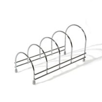 Delfinware Stainless SteelPlate Storage Rack, Steel, Silver