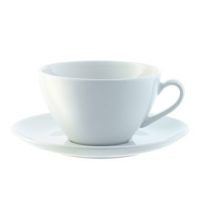 LSA DI07 Dine Cappuccino Cup & Saucer Curved 0.35L x 4