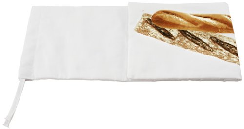 Fackelmann 43515 Baguette Bag of Cotton, White/Brown, 66x18 cm - Image 2