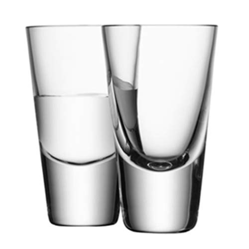LSA International Bar Vodka Glass 100ml Clear, Transparent, 4 Count (Pack of 1)