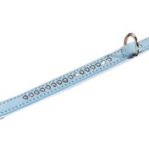 Nobby Crystal Single Row Collar, 37 cm, Light Blue/ White, Light Blue/White