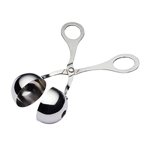 KitchenCraft Home Made Meatball Maker Tool with Non Stick Coating, Metal, 16.5 cm, Silver, Grey, 28 x 18 x 18 cm