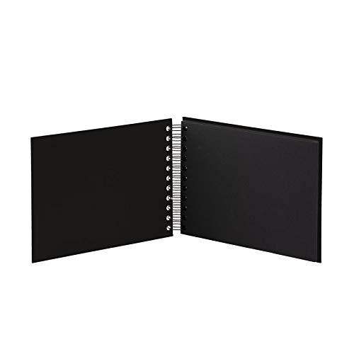 Rössler Rossler Soho 145 x 195mm Wiro Bound Photo Album - Black (40 Sheets), 195 x 145 mm - Image 2
