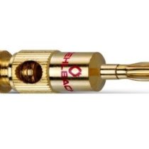 Oehlbach Banana B2 Banana Plugs for Speaker Cable Connections/Gold