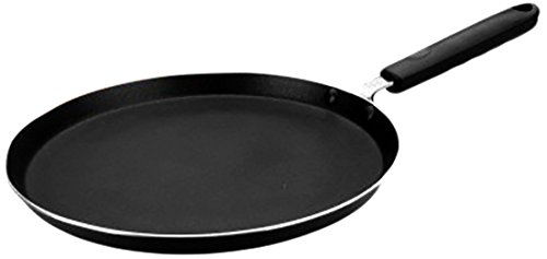 IBILI Indubasic Crepe Pan, 26 cm, Aluminium, Non-Stick, Suitable for Induction Hobs, Black, 26 x 26 x 6 cm