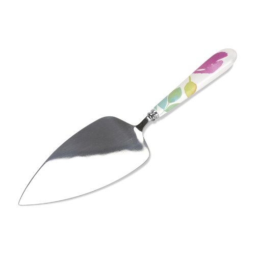 Portmeirion Home & Gifts WG1104-XG Water Garden Cake Slice, White, Multicoloured, 25cm