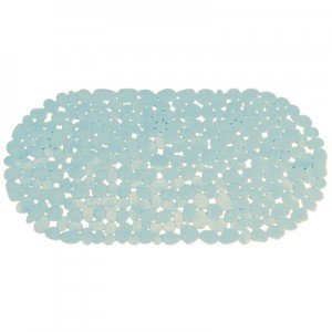MSV "Pebbles Bathtub Mat, Light Blue, 68 x 35 cm, 68 x 35 cm (Rectangular)