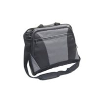 Monolith Nylon Laptop Messenger Bag Holds 15.4 Inch Laptop W400xD70xH320mm Black/Grey, 202564