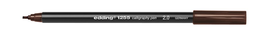 edding 1255 Calligraphy Pen Pack of 3 - Brown, 1 count (Pack of 3), Dark Brown - Image 2