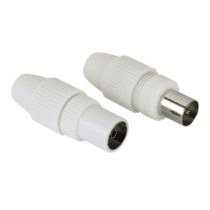Hama 00044146 Coaxial Clamp Type Antenna Male Plug/Female Jack