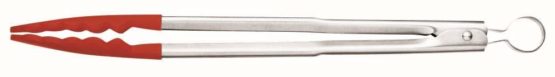 Cuisipro 30 cm Silicone Locking Tongs, Red - Image 2