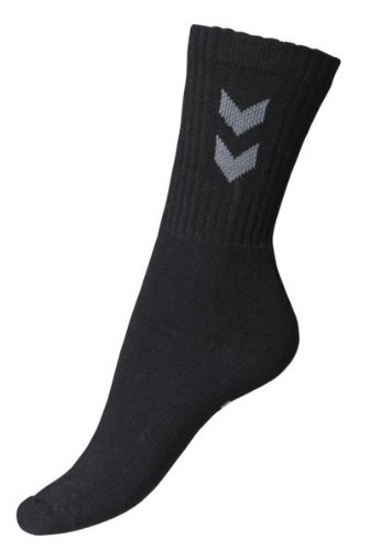 hummel Men 3-Pack Basic Socks - Black, Size 12