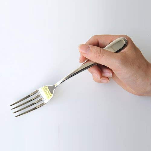 Alessi Stainless Steel Design Table Fork, 6 Pieces, 19.5 cm, White - Image 3