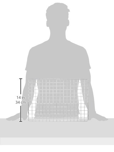Staedter Rectangular Cake Grid with Feet, 45 cm Length x 32 cm Width, Metal, Grey, 45 x 32 x 30 cm - Image 2