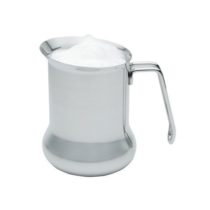 KitchenCraft Milk Frother Jug, Stainless Steel, Silver, 650 ml