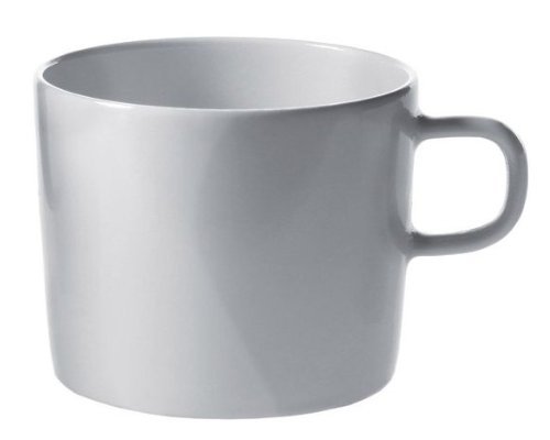 A di Alessi PlateBowlCup Tea Cup, Set of 4, (AJM28/78), White, 21cm