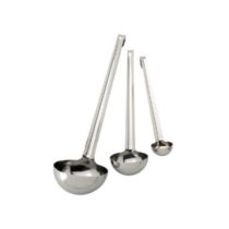 DE BUYER 3021.10 One-Piece Ladle, Stainless Steel, stainless steel, Diamètre 10 cm
