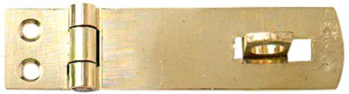 Merriway BH02551 Solid Brass Safety Hasp and Staple, 50mm (2 inch)