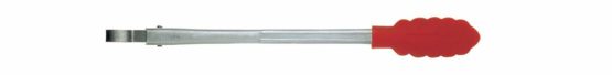 Cuisipro 30 cm Silicone Locking Tongs, Red