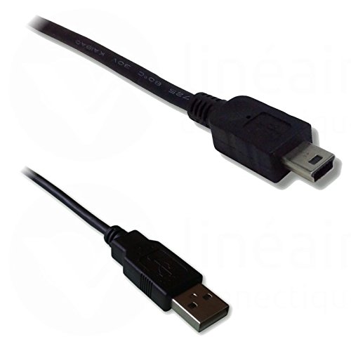 Lineaire pcusb215 °C Cable USB 2.0 Type A Male/Mini B Male 1.50 m black, 1.5 Meters