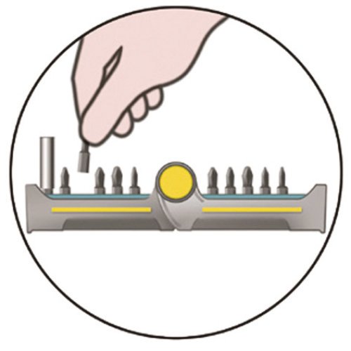 wolfcraft BitButler Maxi Screwdriver Bit Set, 21 Pieces - Image 4
