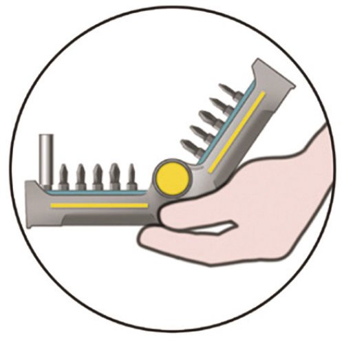 wolfcraft BitButler Maxi Screwdriver Bit Set, 21 Pieces - Image 3
