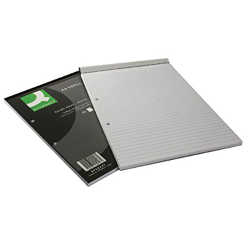 Q-Connect KF02227 Feint Ruled Headbound Refill Pad, White, 80 Pages, A4 (10 Pack) - Image 3
