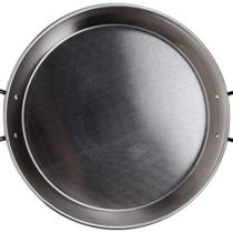 Vaello La Valenciana Polished Steel Induction Paella Pan, 30 cm, Silver