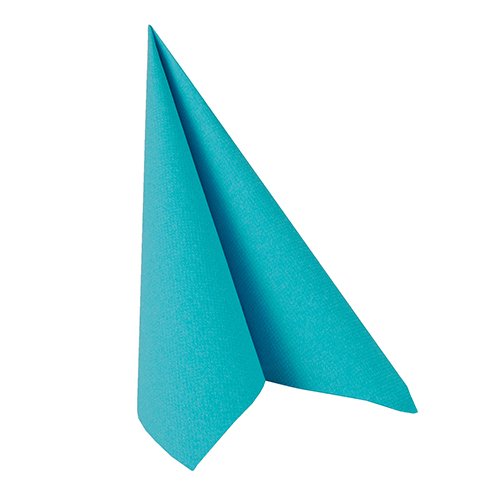 Papstar Royal Collection 81748 Serviettes with 1/4 Fold 40 x 40 cm Turquoise Pack of 50 - Image 2