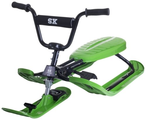 Stiga Snowracer Toboggan SX Color Pro Green Snow sledge, Green/Black, from 7 Years