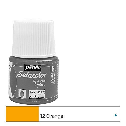 PEBEO 295-012 Setacolor Opaque Fabric Paint 45-Milliliter Bottle, Orange,Orange, 1 ml (Pack of 45) - Image 4