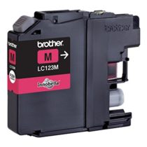 Brother LC-123M Inkjet Cartridge, Magenta, Single Pack, High Yield, Includes 1 x Inkjet Cartridge, Brother Genuine Supplies