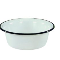 Karl Kruger Household Enamel Bowl, White, 32 cm