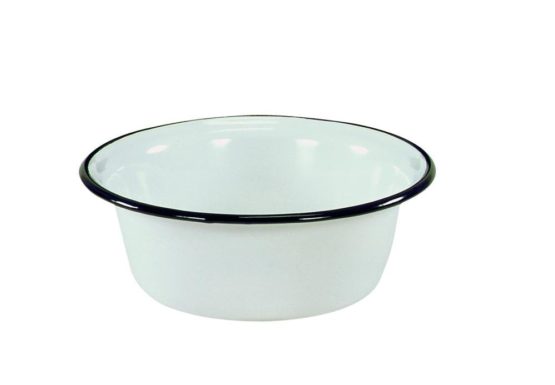 Karl Kruger Household Enamel Bowl, White, 32 cm