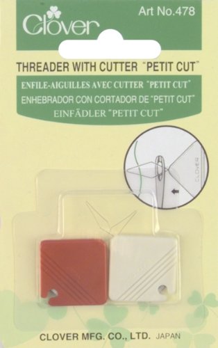 clover Threader with Cutter Petit Cut, 1,White, red