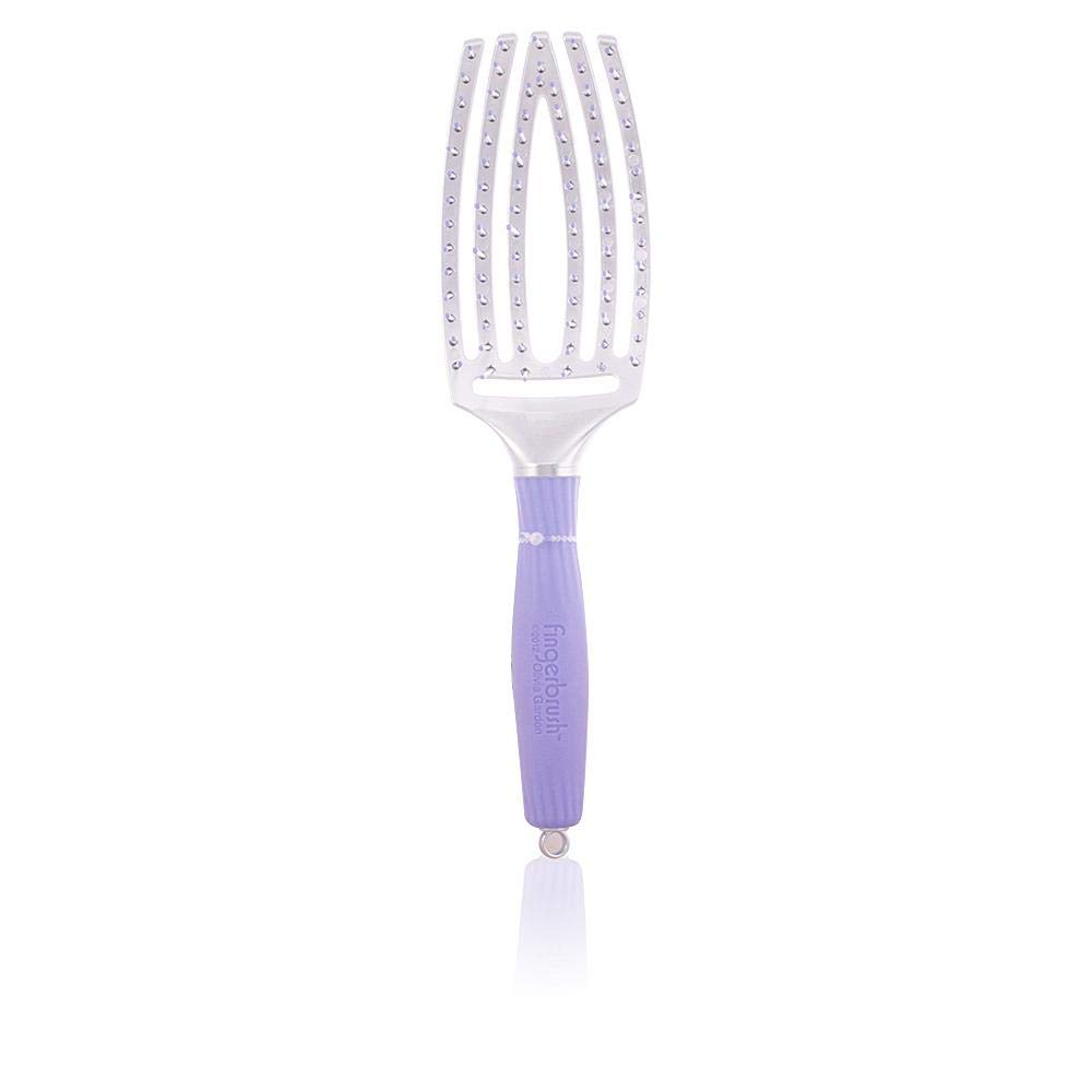 Olivia Garden Fingerbrush - Ionised Nylon Bristles - Medium Size - Black - Image 2