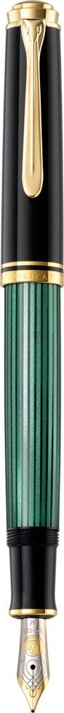 Pelikan Souverän M600 Plunger Fountain Pen - Black/Green, Gold,Green,Black